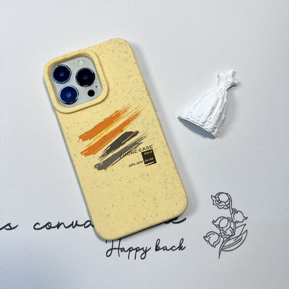 Convient aux coques de téléphone pour iPhone avec cordon, dotées d'une lentille en matériau dégradable, d'un corps de coque épais et d'une surface à motif.