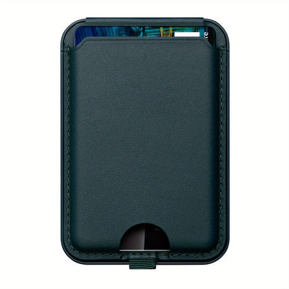 Porte-cartes magnétique en cuir PU compatible MagSafe, pour iPhone séries 14/13/12, incompatible avec iPhone 13 Mini/12 Mini et les coques non magnétiques