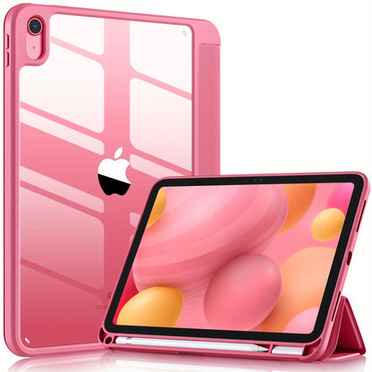 Crystal Clear Case for iPad 10th Gen 2022 - Auto Wake/Sleep & Pencil Holder!