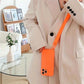 Crossbody Necklace Lanyard Cord Soft Silicone Phone Case For iPhone 15 13 14 Pro Max Strap Cover