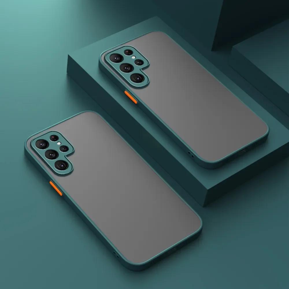Case for Samsung Galaxy S23, Armor Matte Hard Case for Samsung Galaxy S23 S22 S21 Ultra S20 Plus FE Phone Protective Cover