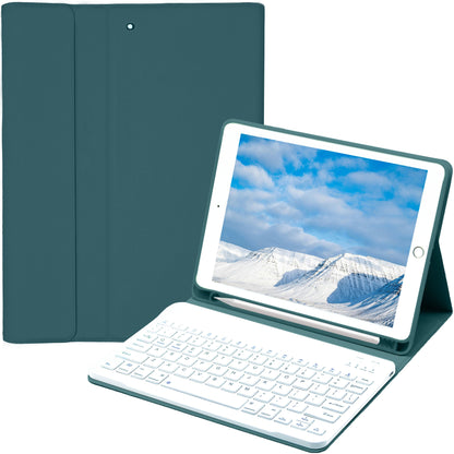 Keyboard Case for iPad Air 1/Air 2/Air 3/Air 4/Air 5, iPad 5th/6th/7th/8th/9th/10th Generation, iPad Pro 12.9 Inch 2020/2021/2022, iPad Pro 11 Inch 2018/2020/2021/2022 with Pen Holder - Soft TPU Back Cover with Magnetically Detachable Wireless BT Keyboard