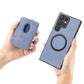 2-in-1 Card Holder With Card Leather Pattern Phone Case For Samsung S22 S23 S24 S24Plus S24Ultra