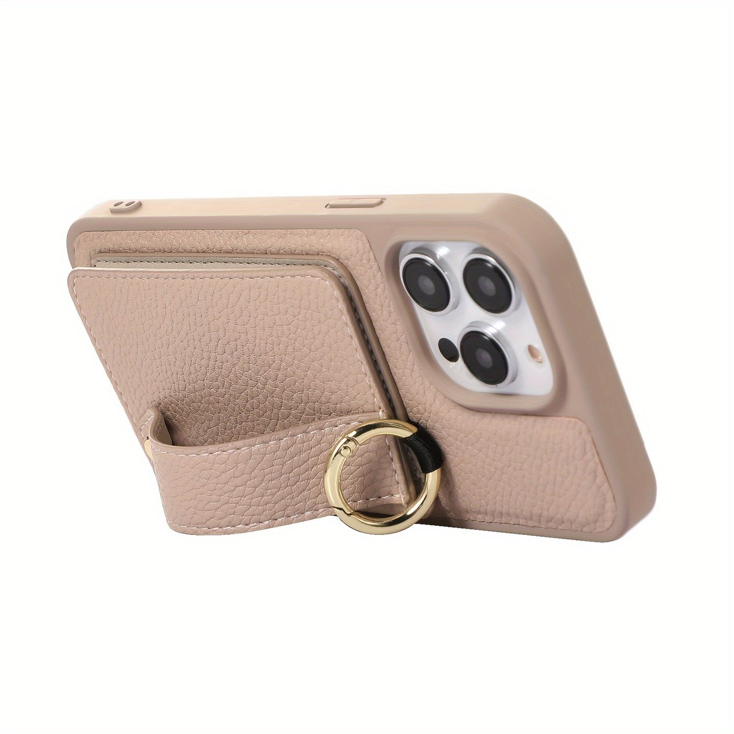Luxusy Leather Phone Case For iPhone 15 Plus 14 13 12 11 Pro Max With Wrist Ring Long Lanyard Crossbody Bag Shockproof Cover
