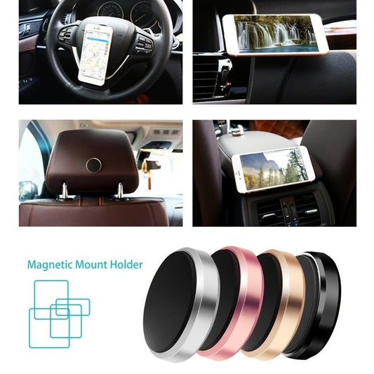 Multi-Purpose Mobile Phone Mount: Magnetic Suction Bracket - Securely Stick Your Phone Anywhere!
