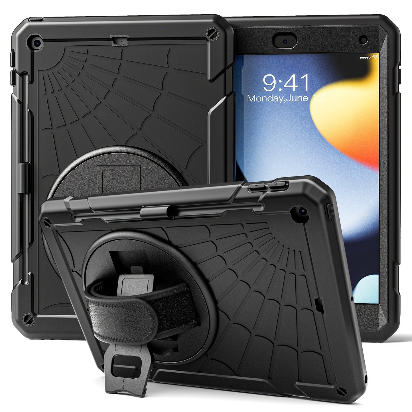 Protective Case For IPad 9th Generation 2021/ IPad 8th Generation 2020/ IPad 7th Generation 2019, Black