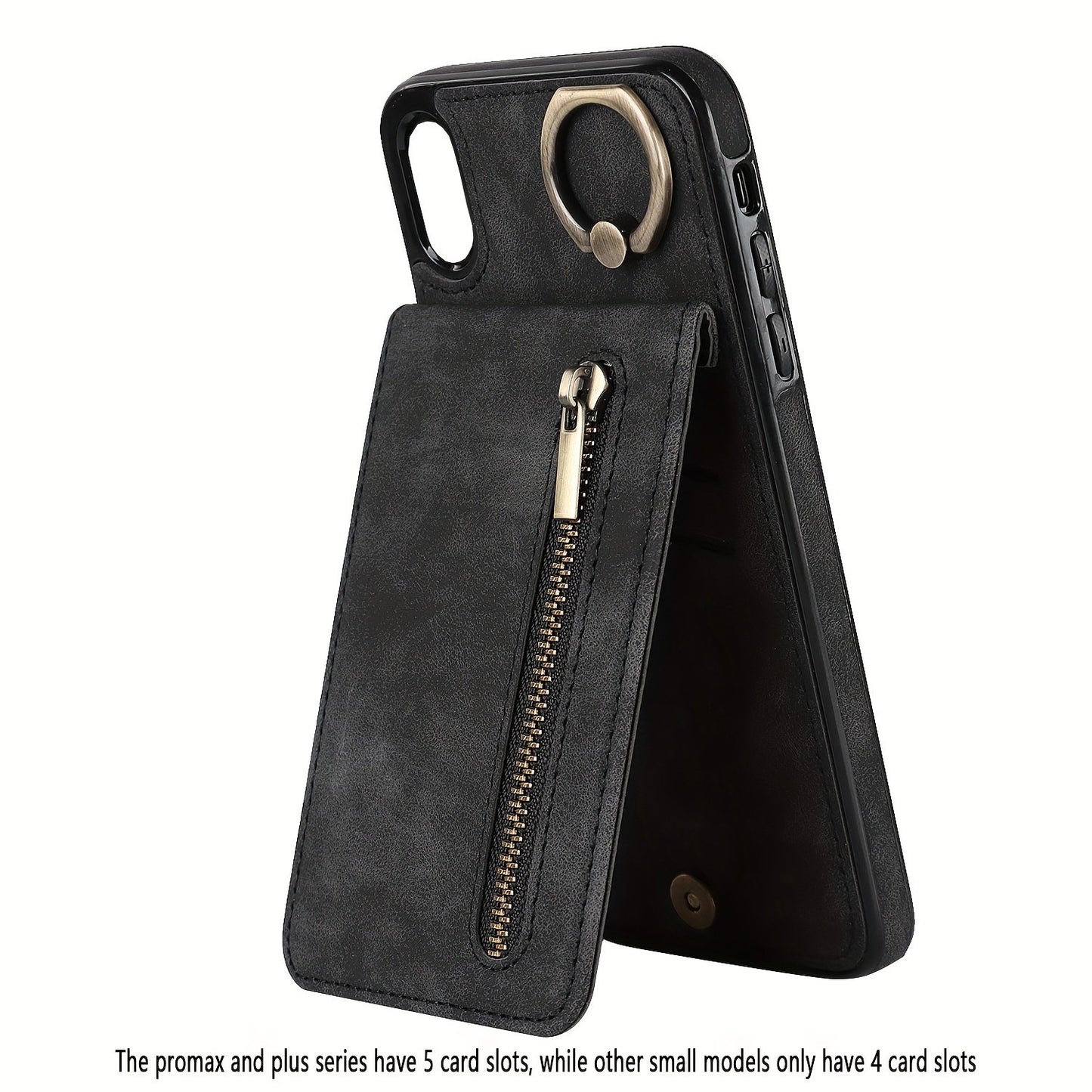 Luxusy Retro Faux Leather Phone Case For IPhone 15/14/13/12/11 Pro Max 13 Mini 12 Mini XS Max XR 7/8 Plus Fashion Upholstered Shockproof Cover With Ring Holder Protect Cover