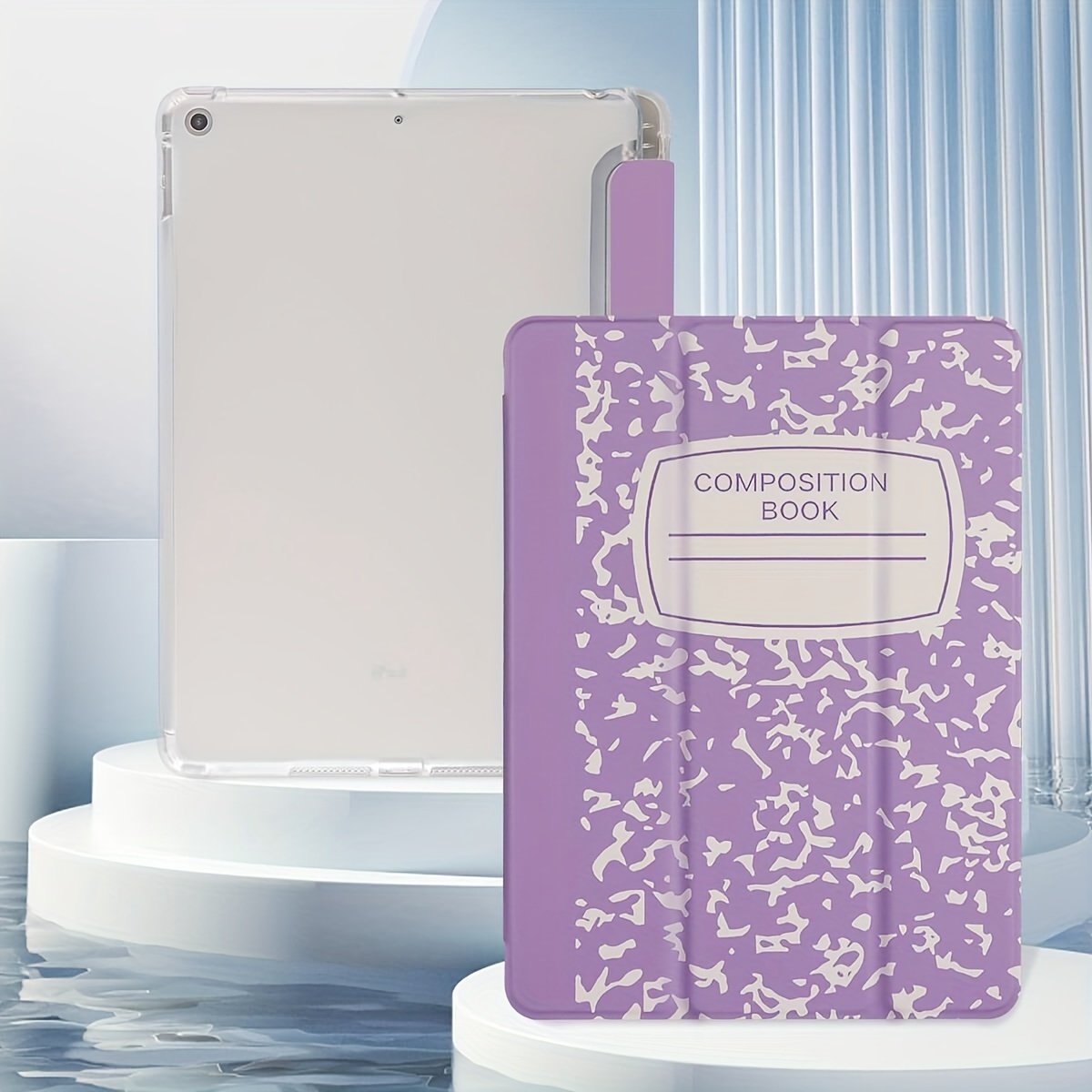 Notebook Pattern Case For Tablet, Wear-resistant Magnetic Suction Automatic Sleeping Wake Three-fold Two Stand Modes, New Literary Style Protective Cover, Suitable For Ipad Mini4/5/mini6/9.7/10.2/10.5/10.9/11/10 Generation Models. Pen Not Included