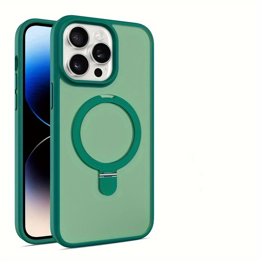 Shockproof Metal Bracket Cover For IPhone Series Wireless Charging Box Magnetic Ring Bracket 15 14 12 11 13 15 Pro Max 14 15 Plus