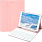 Keyboard Case for iPad Air 1/Air 2/Air 3/Air 4/Air 5, iPad 5th/6th/7th/8th/9th/10th Generation, iPad Pro 12.9 Inch 2020/2021/2022, iPad Pro 11 Inch 2018/2020/2021/2022 with Pen Holder - Soft TPU Back Cover with Magnetically Detachable Wireless BT Keyboard