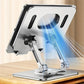 Aluminum Tablet Stand with 360-Degree Rotation and Adjustable Holder for Mobile Phones - Multifunctional Desktop Stand for Comfortable Viewing