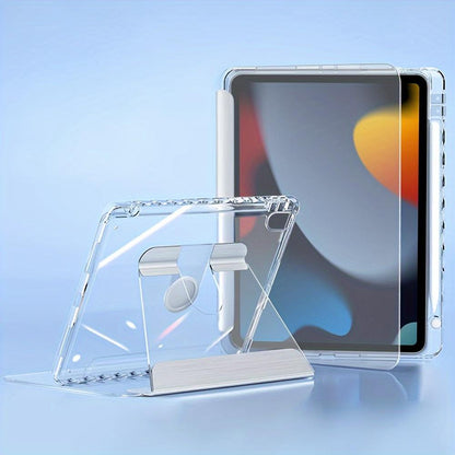 360° Rotation Transparent Tablet Case for iPad Mini 6/Air/Air2/5th/6th 9.7/7th/8th/9th 10.2/Air3/Pro 10.5/10th 10.9/Air4/Air5 10.9/Pro 11 - Protects and Rotates for Easy Viewing