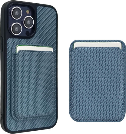 Magnetic Phone Case for iPhone 13 Pro Max 2021 Compatible with Mag-Safe,PU Leather iPhone 13 Pro Max 6.7 inch Case with Detachable Phone Card Holder,Card Slot Wallet Phone Case Blue