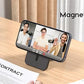 Vegan Leather Phone Wallet Stand Magnetic Card Wallet Organizer Card Holder Secure Design for iPhone mobile magnetic card holder