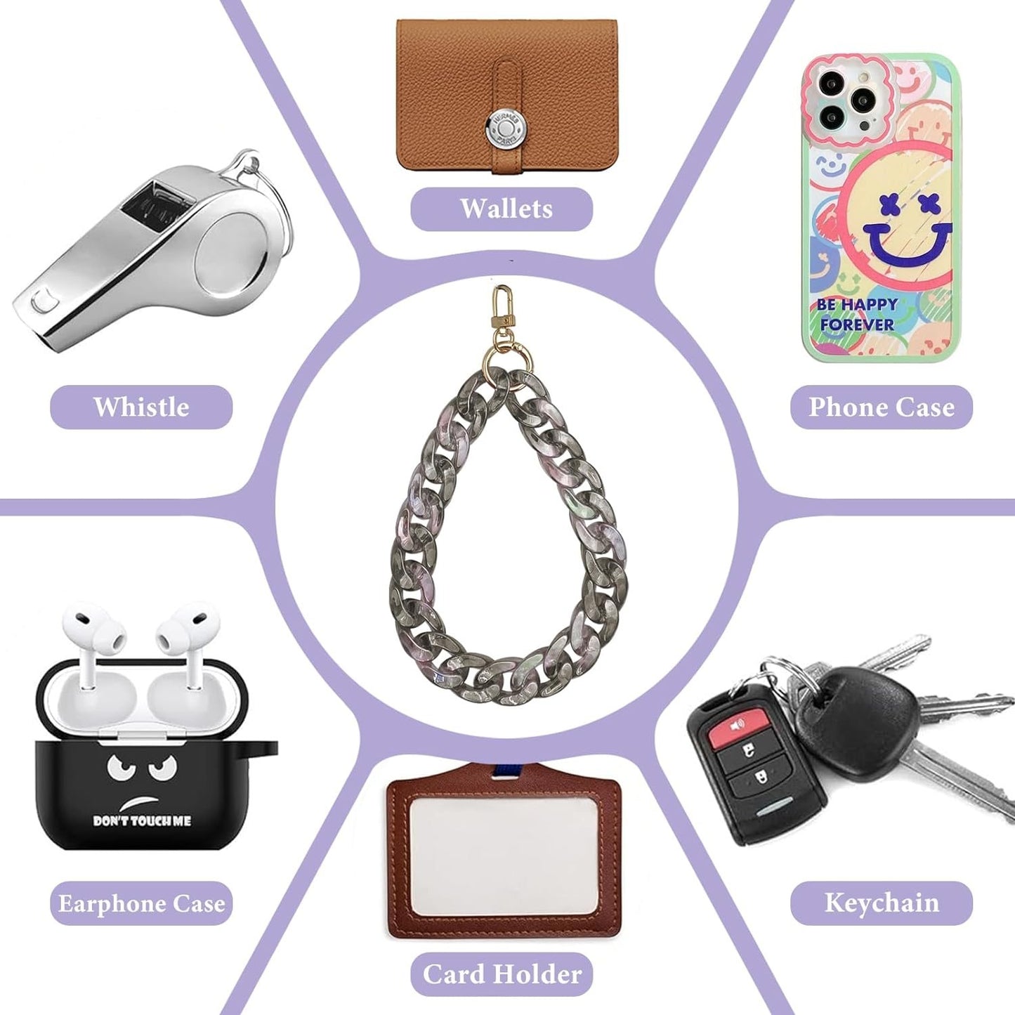 Diamond Wrist Strap Phone Lanyard Rhinestone Bling Glitter Lanyard With Phone Tether Tab Phone Wristlet Strap