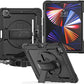 FANSONG Case for iPro 12.9 inch 2022 2021 2020 2018, Cover for iPad Pro 6th 5th 4th 3rd Gen Shockproof with Screen Protector Pencil Holder 360° Stand Handle Shoulder Strap Heavy for iPad Pro 12.9 inch