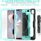 FANSONG Case for iPro 12.9 inch 2022 2021 2020 2018, Cover for iPad Pro 6th 5th 4th 3rd Gen Shockproof with Screen Protector Pencil Holder 360° Stand Handle Shoulder Strap Heavy for iPad Pro 12.9 inch