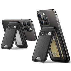 New Product Promotion Magnetic Card Holder Leather Wallet For Back Of Phone leather magnetic card holder