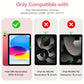 Crystal Clear Case for iPad 10th Gen 2022 - Auto Wake/Sleep & Pencil Holder!