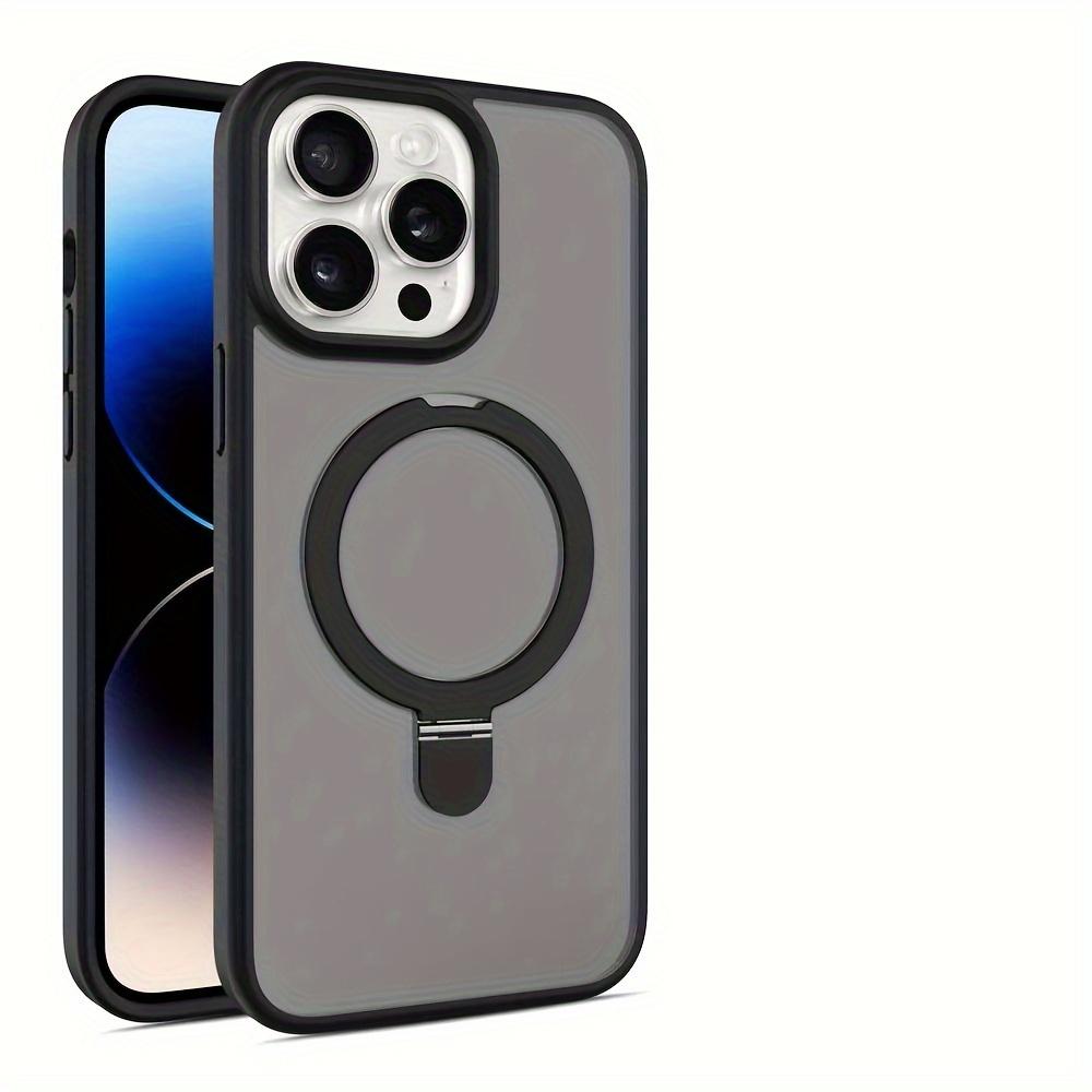 Shockproof Metal Bracket Cover For IPhone Series Wireless Charging Box Magnetic Ring Bracket 15 14 12 11 13 15 Pro Max 14 15 Plus
