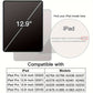 Rotating Case For iPad Pro 12.9-Inch (2022/2021/2020/2018) With Pencil Holder, 360 Degree Rotation Protective Stand Cover Clear Back, Auto Wake/Sleep
