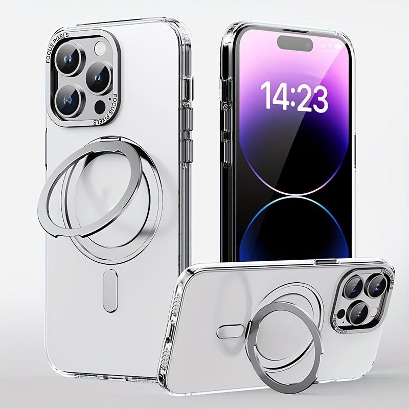 For IPhone15 Mobile Phone Case 360 Rotating Fulcrum Five Metal Stand For 14 Promax Protective Case