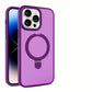 Shockproof Metal Bracket Cover For IPhone Series Wireless Charging Box Magnetic Ring Bracket 15 14 12 11 13 15 Pro Max 14 15 Plus