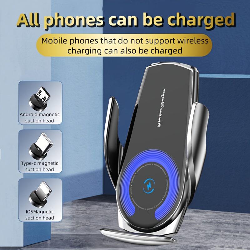 25w Car Holder Wireless Charging Mobile Phone Holder Fast Charging Support Navigation Air Outlet Automatic Induction (suitable For All Smartphones, Free Android/tyte-c/Apple Magnetic Receiving Port)