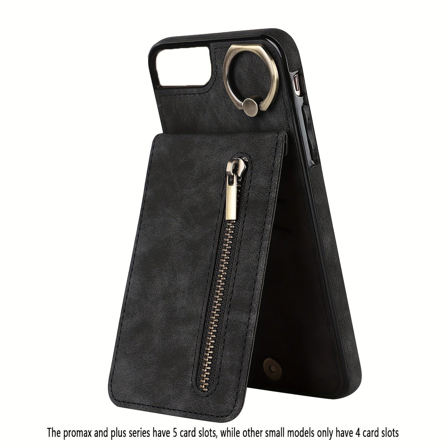 Luxusy Retro Faux Leather Phone Case For IPhone 15/14/13/12/11 Pro Max 13 Mini 12 Mini XS Max XR 7/8 Plus Fashion Upholstered Shockproof Cover With Ring Holder Protect Cover