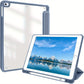 Premium Case For IPad Air 1/Air 2/Air 3/Air 4/Air 5, For IPad 5th/6th/7th/8th/9th/10th Generation, For IPad Pro 12.9 Inch 2020/2021/2022, For IPad Pro 11 Inch 2018/2020/2021/2022 With Pen Holder,  Shockproof Cover W/Clear Transparen
