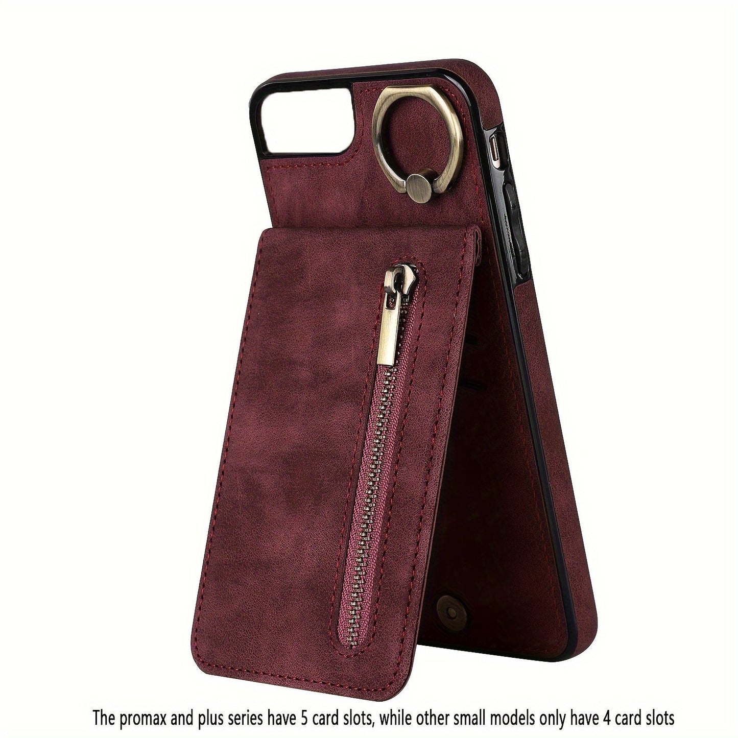 Luxusy Retro Faux Leather Phone Case For IPhone 15/14/13/12/11 Pro Max 13 Mini 12 Mini XS Max XR 7/8 Plus Fashion Upholstered Shockproof Cover With Ring Holder Protect Cover