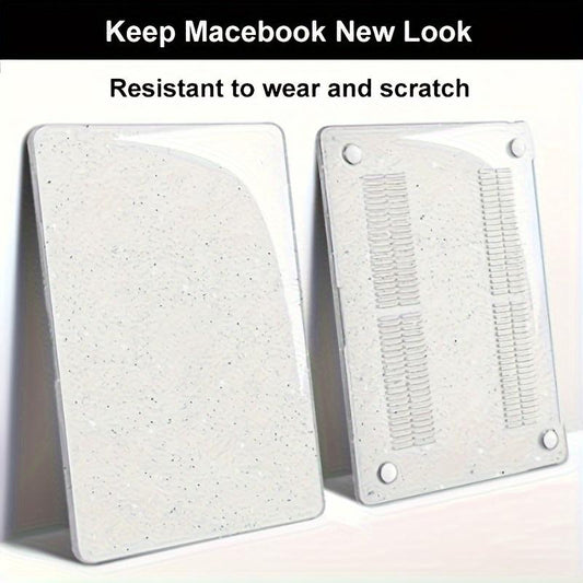 Sparkly Clear Glitter Star Case for MacBook Pro 13/14/16 - Fits 2022, 2021, 2020 Release with A2338, A2442, A2485 M2 M1 Chip - Glossy Hard Shell Cover in Black, Green, or Blue - Protects and Adds Style to Your Laptop