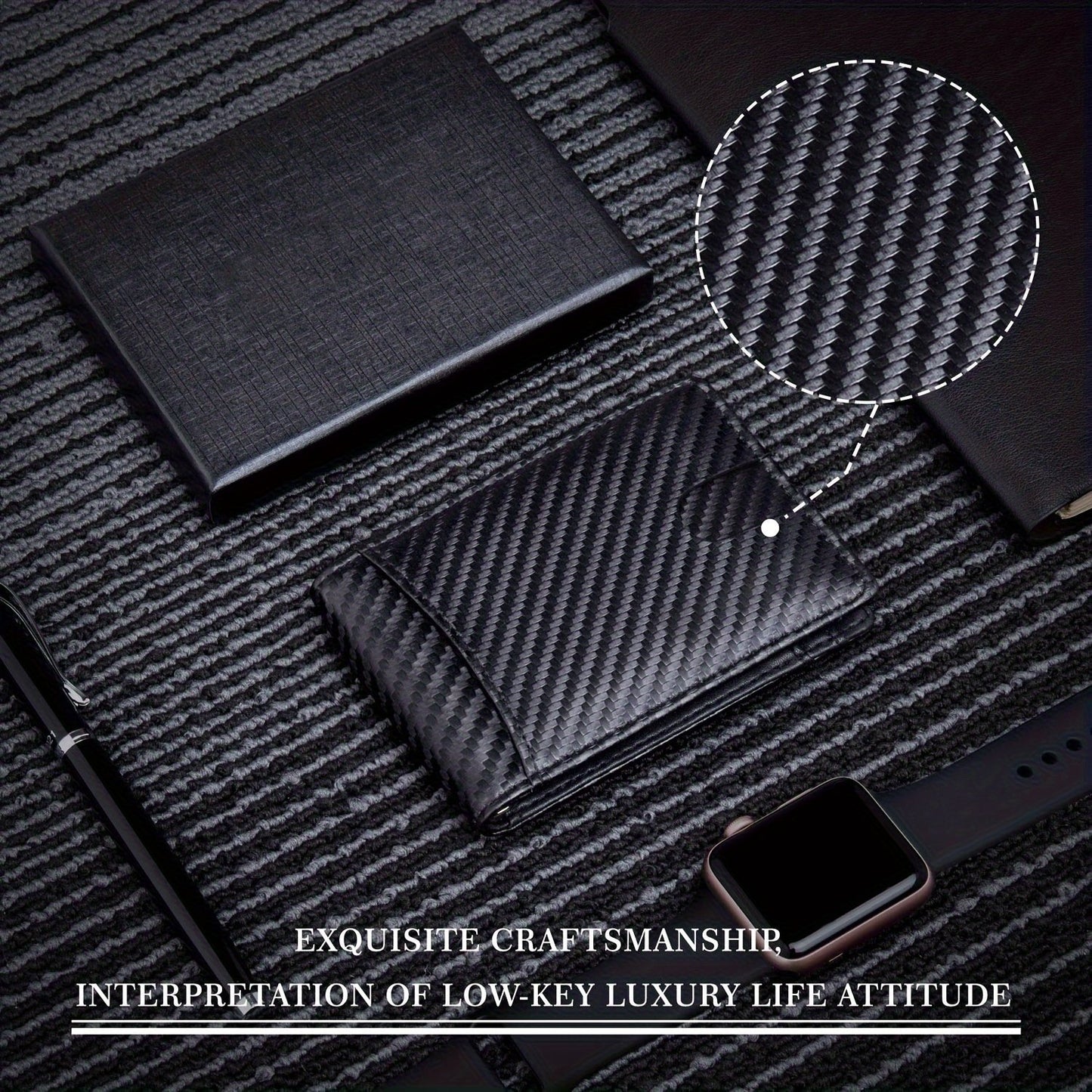 1pc Minimalist Men's Wallet, RFID Blocking Credit Card Holder,  Slim Bifold Wallet, Ideal Gift For Men