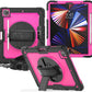 FANSONG Case for iPro 12.9 inch 2022 2021 2020 2018, Cover for iPad Pro 6th 5th 4th 3rd Gen Shockproof with Screen Protector Pencil Holder 360° Stand Handle Shoulder Strap Heavy for iPad Pro 12.9 inch