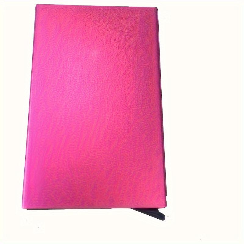 1pc Men's Automatic Pop-up Card Holder, Aluminum Alloy, ID Card Holder, Card Cover, New Metal Money Clip, Anti-demagnetization