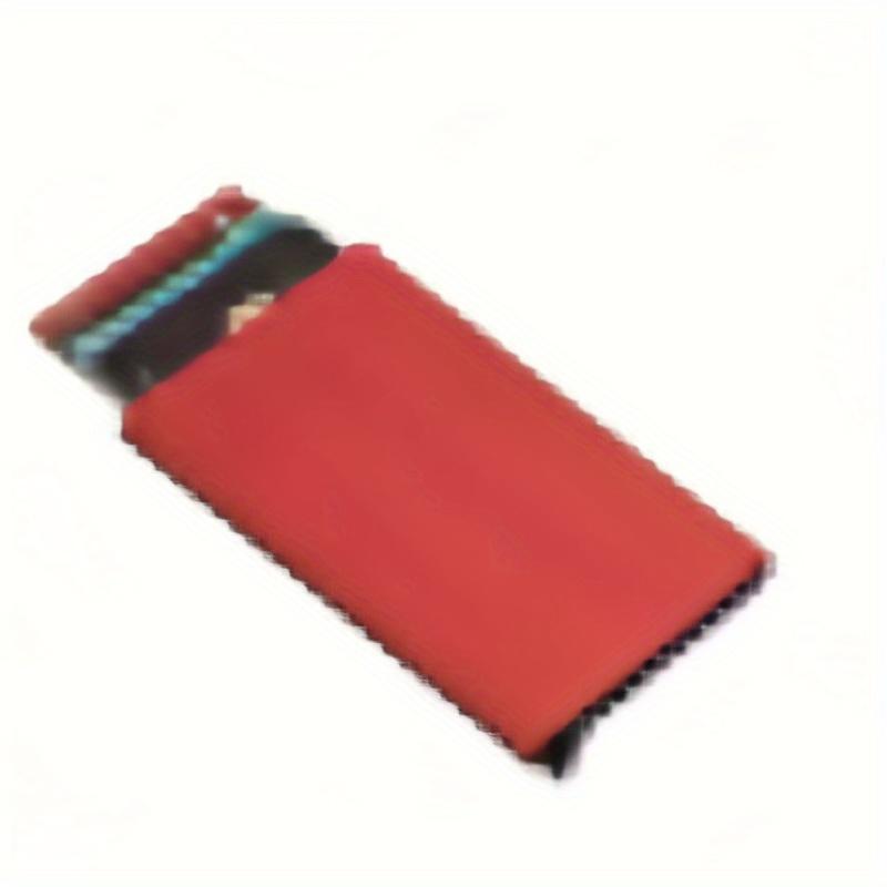 1pc Men's Automatic Pop-up Card Holder, Aluminum Alloy, ID Card Holder, Card Cover, New Metal Money Clip, Anti-demagnetization