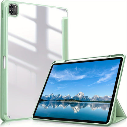 Étui Premium Pour IPad Air 1/Air 2/Air 3/Air 4/Air 5, Pour IPad 5ème/6ème/7ème/8ème/9ème/10ème Génération, Pour IPad Pro 12,9 Pouces 2020/2021/2022, Pour IPad Pro 11 Pouces 2018/2020/2021/2022 Avec Porte-Stylet, Coque Anti-Choc Avec Transparente Clai