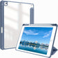 Premium Case For IPad Air 1/Air 2/Air 3/Air 4/Air 5, For IPad 5th/6th/7th/8th/9th/10th Generation, For IPad Pro 12.9 Inch 2020/2021/2022, For IPad Pro 11 Inch 2018/2020/2021/2022 With Pen Holder,  Shockproof Cover W/Clear Transparen