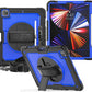 FANSONG Case for iPro 12.9 inch 2022 2021 2020 2018, Cover for iPad Pro 6th 5th 4th 3rd Gen Shockproof with Screen Protector Pencil Holder 360° Stand Handle Shoulder Strap Heavy for iPad Pro 12.9 inch