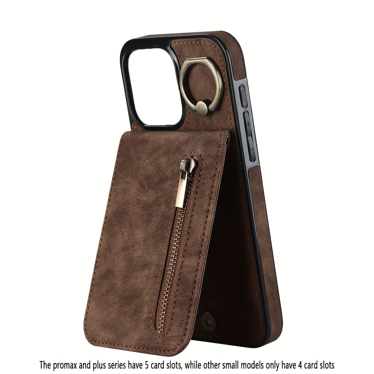 Luxusy Retro Faux Leather Phone Case For IPhone 15/14/13/12/11 Pro Max 13 Mini 12 Mini XS Max XR 7/8 Plus Fashion Upholstered Shockproof Cover With Ring Holder Protect Cover
