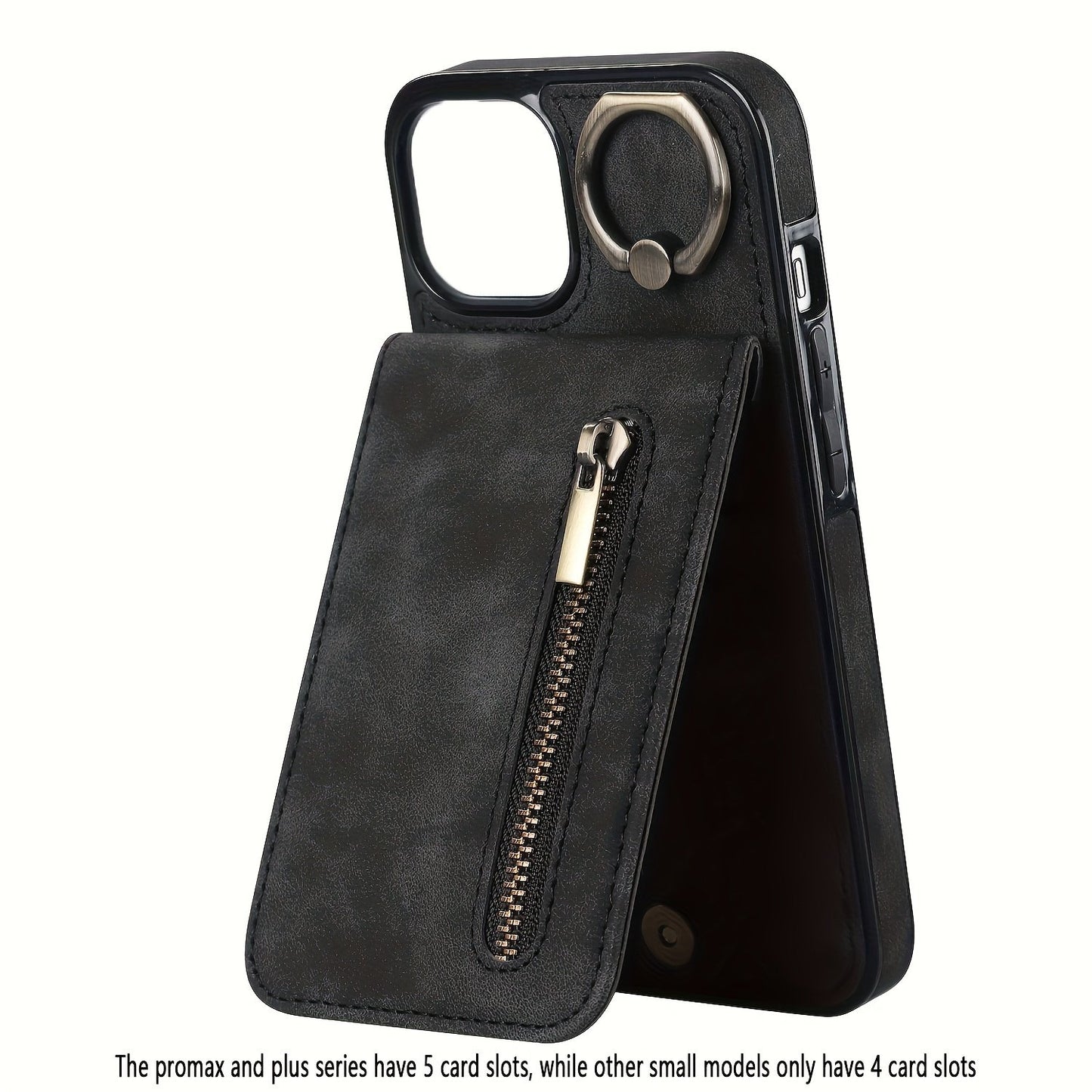 Luxusy Retro Faux Leather Phone Case For IPhone 15/14/13/12/11 Pro Max 13 Mini 12 Mini XS Max XR 7/8 Plus Fashion Upholstered Shockproof Cover With Ring Holder Protect Cover