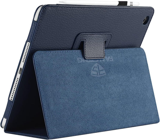 FAN SONG iPad 9th/8th/7th Generation Case 10.2 Inch Cover with Pencil Holder Leather Flip Stand Sleep Wake Slim Fit Smart case for iPad 7th/8th/9th Generation (2021/2020/2019)