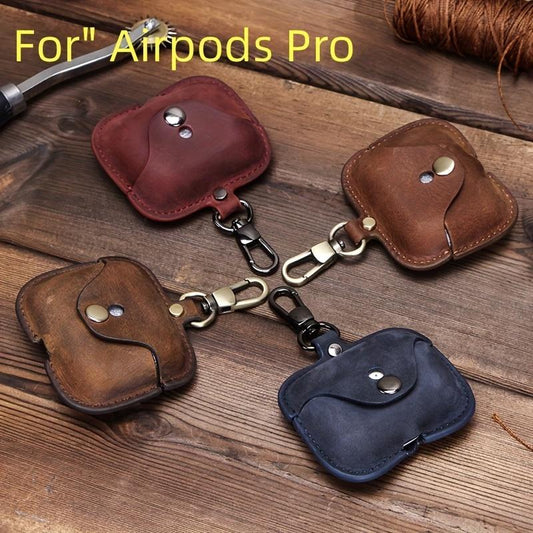 Genuine Leather Wireless Earphone Case For Airpods Pro For Airpods 3