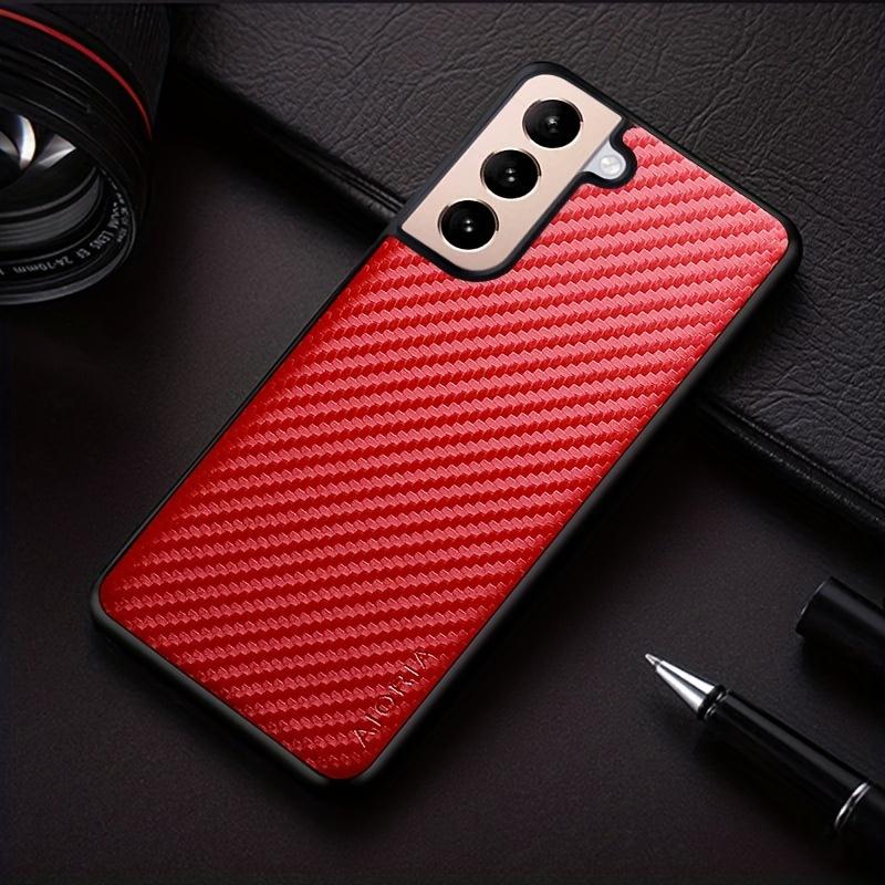 Carbon Fibre Shockproof Slim Case For Samsung Galaxy S23 S22 S21 FE Plus Ultra Non-Slip Full Body Protective Phone Case