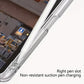 1pc Black Acrylic High Transparency Tri-fold Tablet Computer Holster, Tri-fold Support Stand Function High Transparency Acrylic Inner Case With Pen Slot, Suitable For IPad Protection