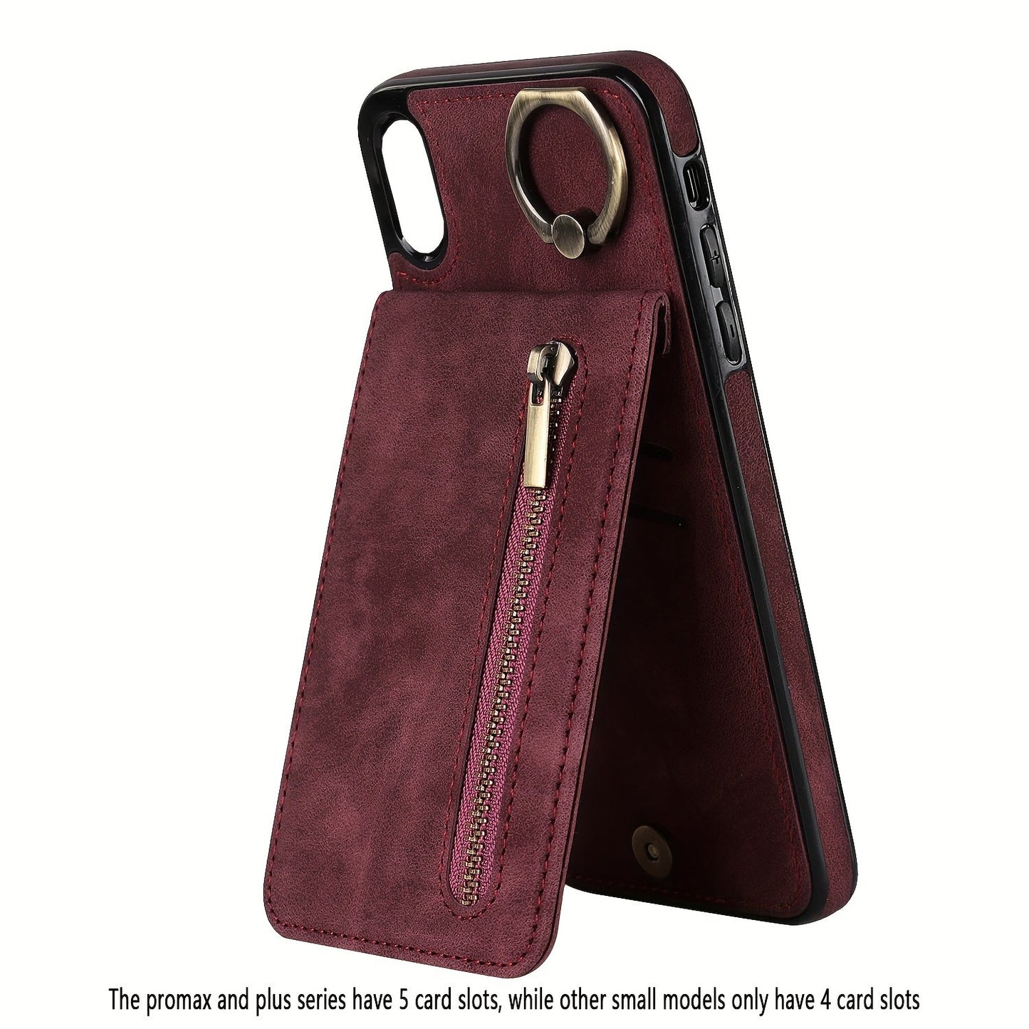 Luxusy Retro Faux Leather Phone Case For IPhone 15/14/13/12/11 Pro Max 13 Mini 12 Mini XS Max XR 7/8 Plus Fashion Upholstered Shockproof Cover With Ring Holder Protect Cover