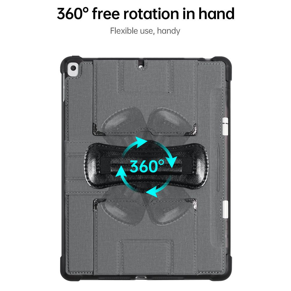 Hand Hold Rotation Waterproof Anti-fouling Fabric Texture Case Cover For iPad Pro Air 4 5 10.9 inch With Pencil Slot Logo Custom