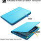 FAN SONG iPad 9th/8th/7th Generation Case 10.2 Inch Cover with Pencil Holder Leather Flip Stand Sleep Wake Slim Fit Smart case for iPad 7th/8th/9th Generation (2021/2020/2019)