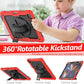 FANSONG Case for iPro 12.9 inch 2022 2021 2020 2018, Cover for iPad Pro 6th 5th 4th 3rd Gen Shockproof with Screen Protector Pencil Holder 360° Stand Handle Shoulder Strap Heavy for iPad Pro 12.9 inch
