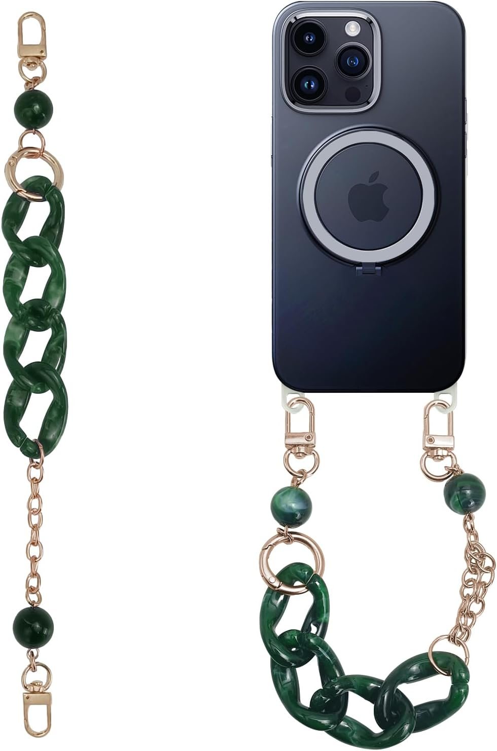 Diamond Wrist Strap Phone Lanyard Rhinestone Bling Glitter Lanyard With Phone Tether Tab Phone Wristlet Strap